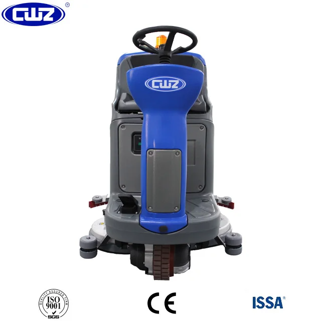 Dual brush multifunctional ceramic tile floor cleaning machine