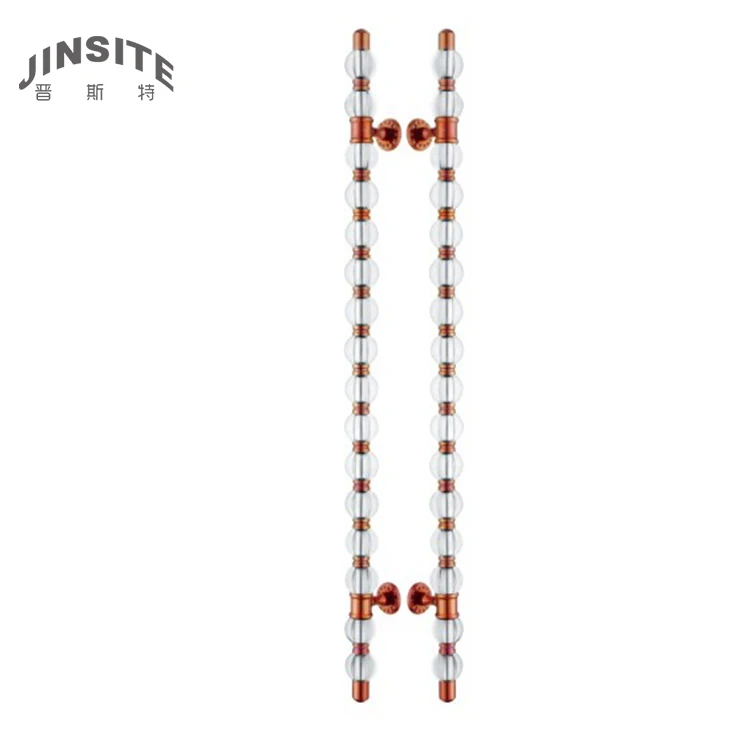 decorative brass gold glass door handles