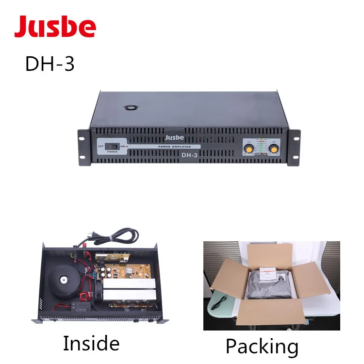 Jusbe professional audio sound system DH-3 stereo ahuja amplifier