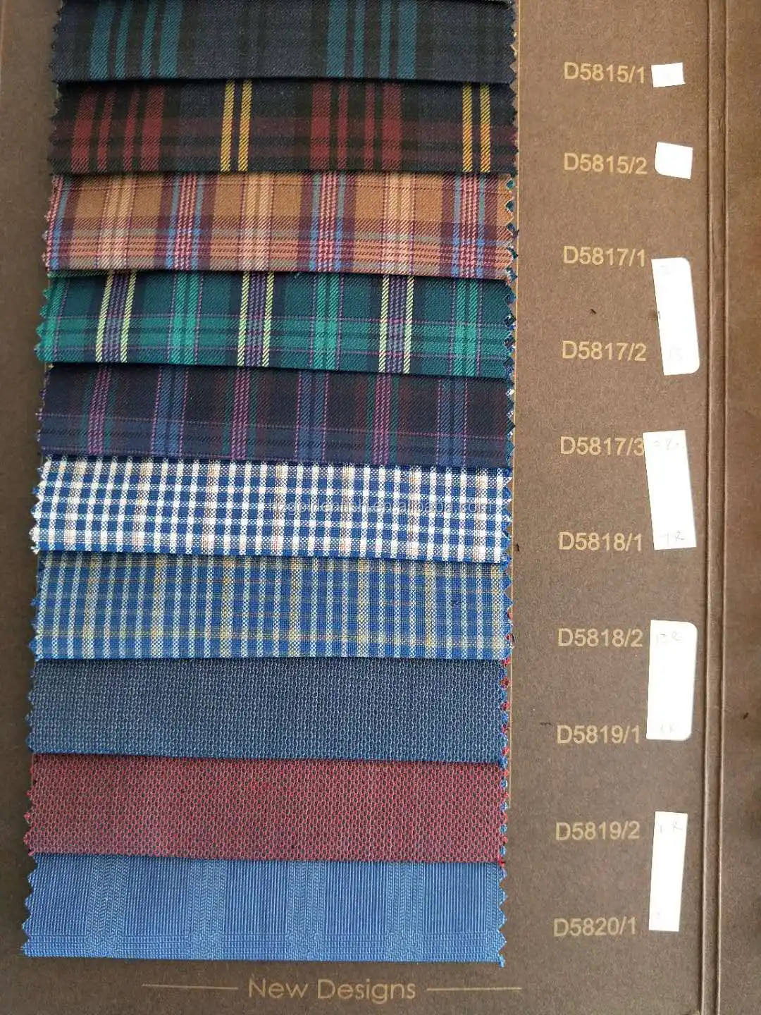 
Marketable Cut length 100% Merino Wool Suiting Tweed Tartan fabric for Suit Uniform 