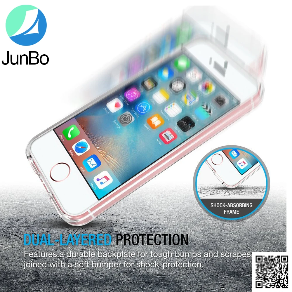 2016 New Arrival TPU+PC Transparent Thin Phone Case For iPhone 5se