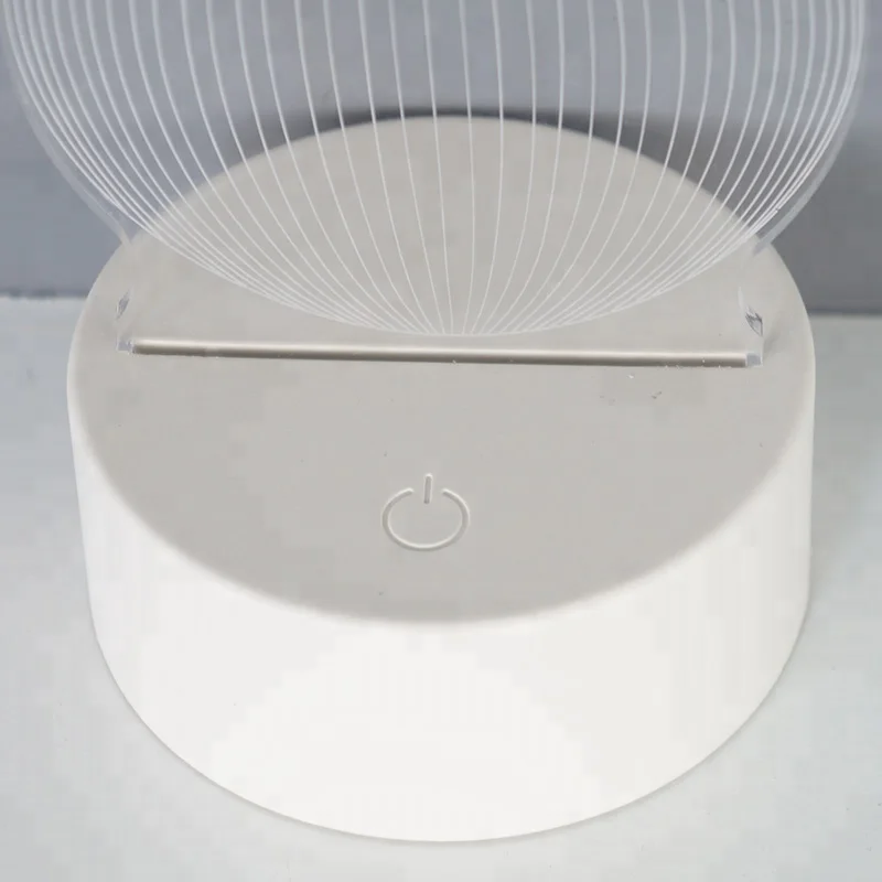 3D Illusion Creative Snowman RGB Bedside Night Lamp for Christmas Gift