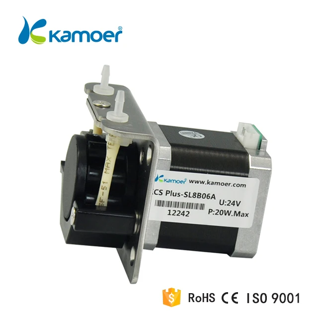 Kamoer KCS-Plus 12В/24В шаговый двигатель Высокоточный DC водный медицинский всасывающий насос из нержавеющей стали Микро перистальтический