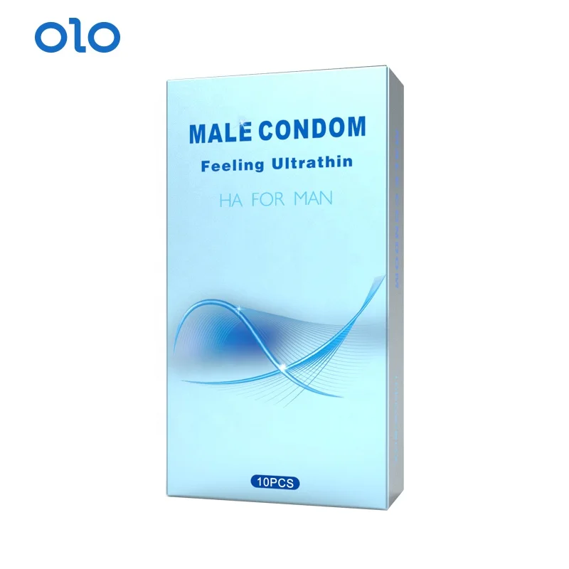 OLO OEM Condom Manufacture China Latex Condom Suit with Good Quality for Sex Power 10 pcs Square Foil Packing