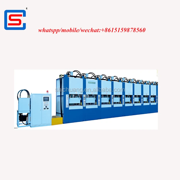 full Automatic High Quality Two Colors Eva Shoe soles Vacuum cover Foaming Moulding Machine
