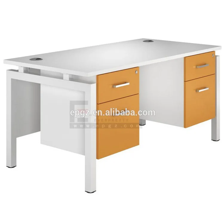 Hot Japanese Teacher Office Desk Computer Table Design with Locking Drawers