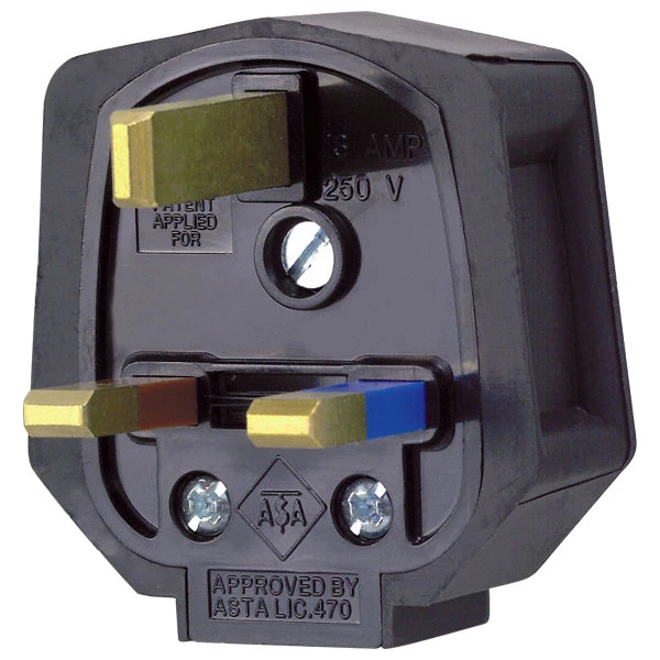 13A UK Flat Electrical Copper Plug PIN electrical accessories for Male Sockets