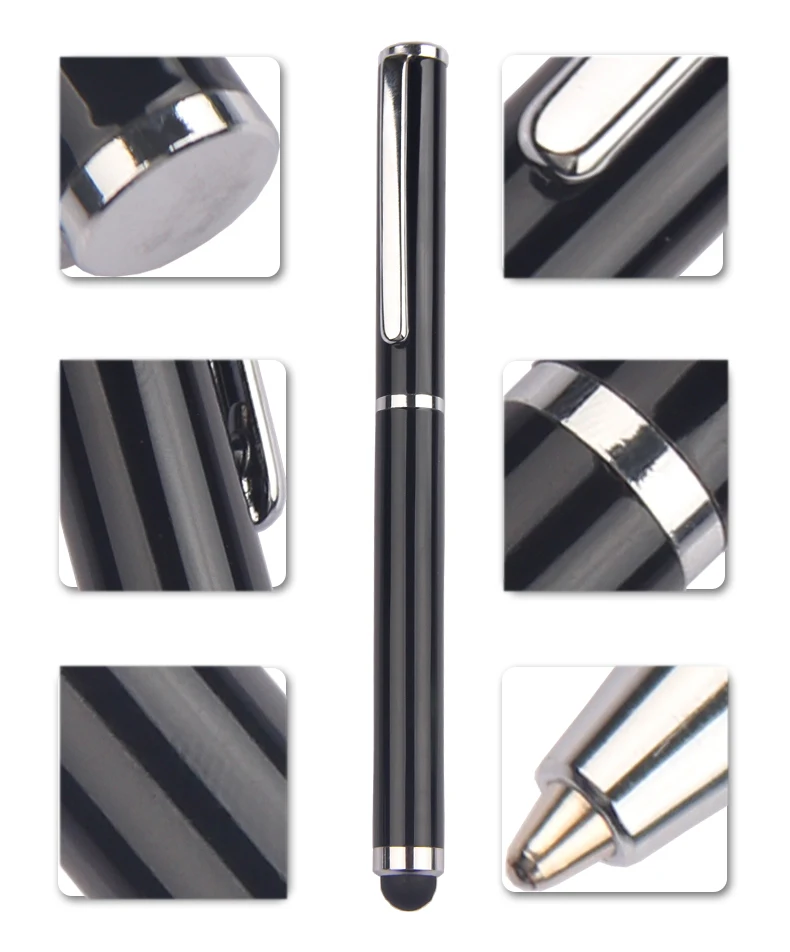 Best selling short cheap gift metal ballpoint pen with custom logo stylus touch metal ball pen