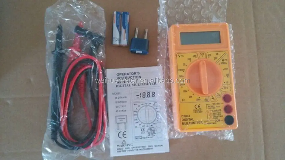 
dt-830d CE digital multimeter with Safety Design DT832 