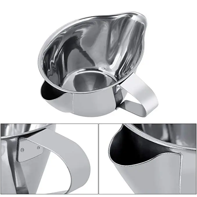 2 in 1 Cooking Tools Stainless Steel Oil Fat Separator Bowl Gravy Jug Oil Soup Strainer with Handle Grease Trap