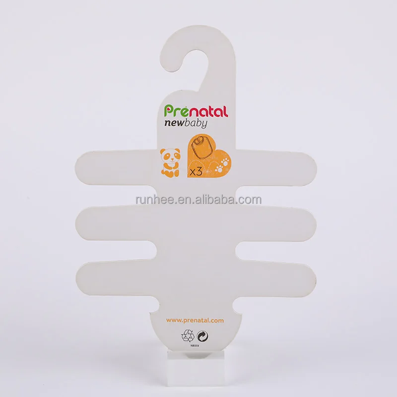 wholesale paper cardboard scarf cardboard hanger for scarf display