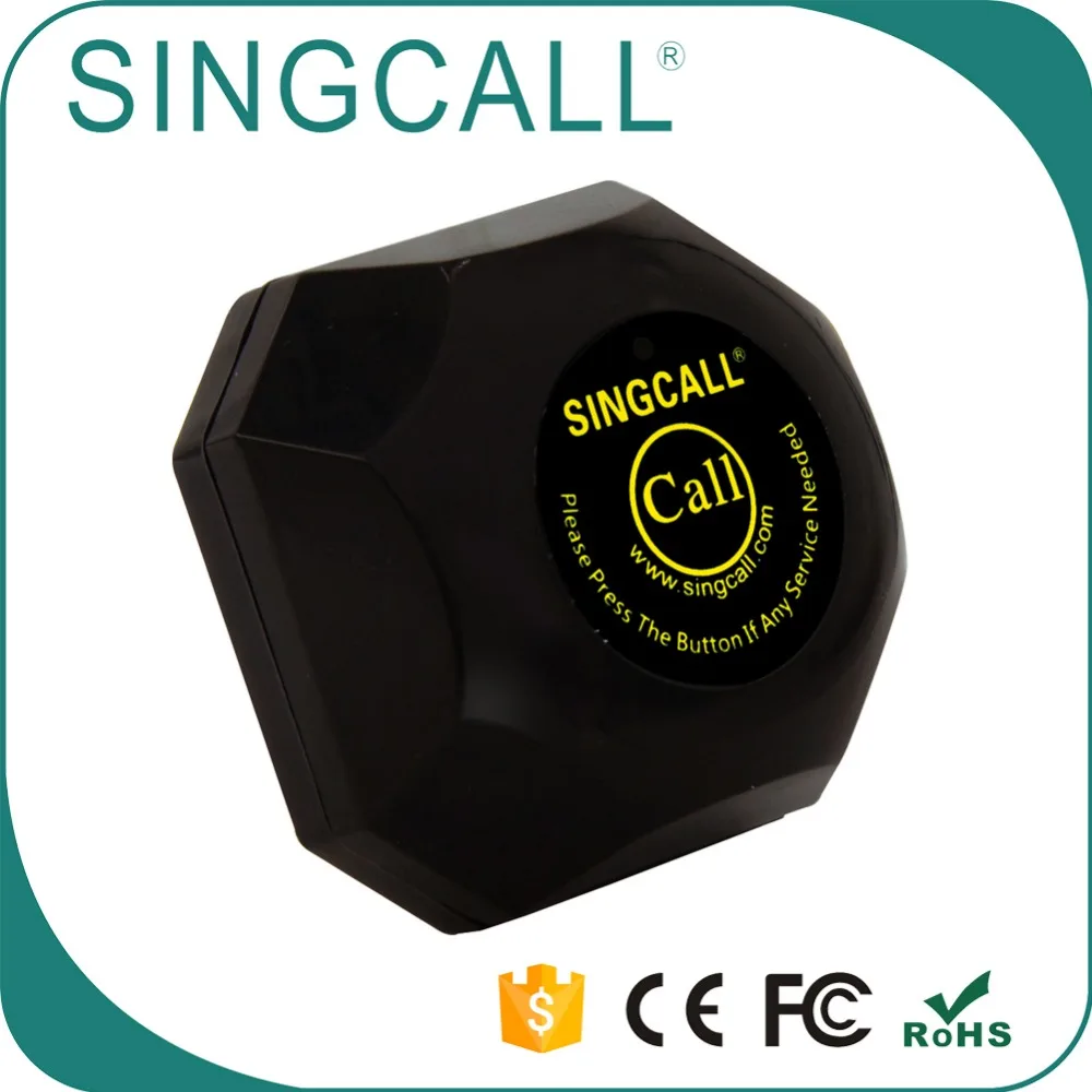  Беспроводная система сигнала официанта SINGCALL с 5 кнопками
