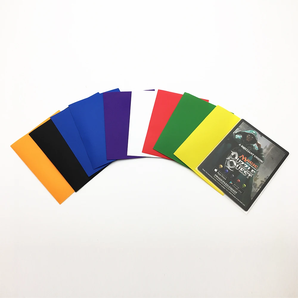 TCG/CCG/MTG/YUGIOH solid color game matte card sleeves deck protectors