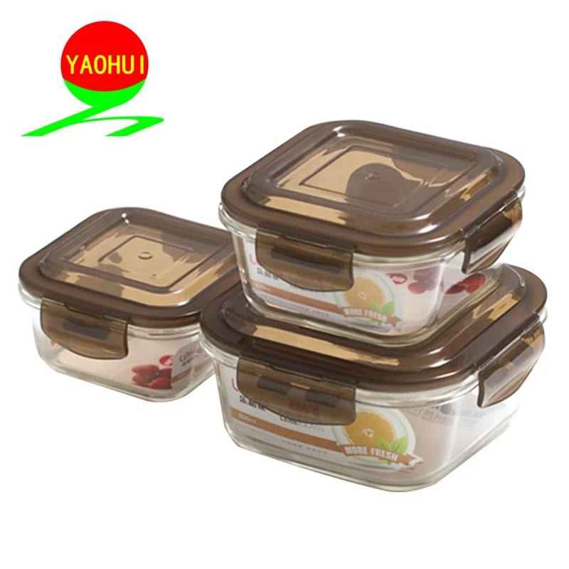 
BPA Free Borosilicate Oven Safe Microwave Glass Food Container /Storage Lunch Box 