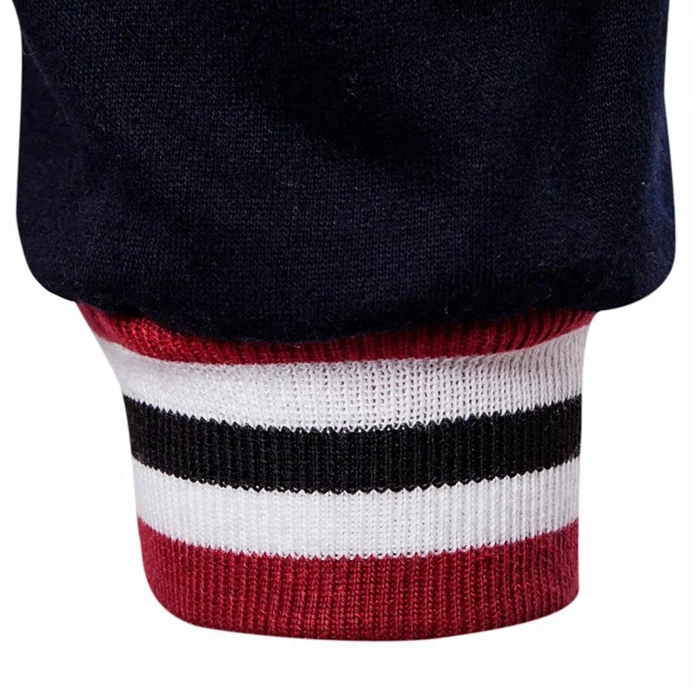 Long sleeve korean fashion varsity jacket embroidered letters baseball jackets for men