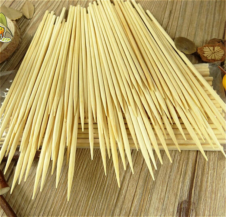 Food grade bamboo tableware Disposable Bamboo Skewer BBQ Sticks