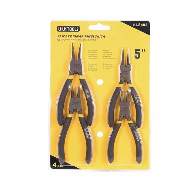 
Stock Tool 7 Inch 4 Piece Circlip Plier Set 