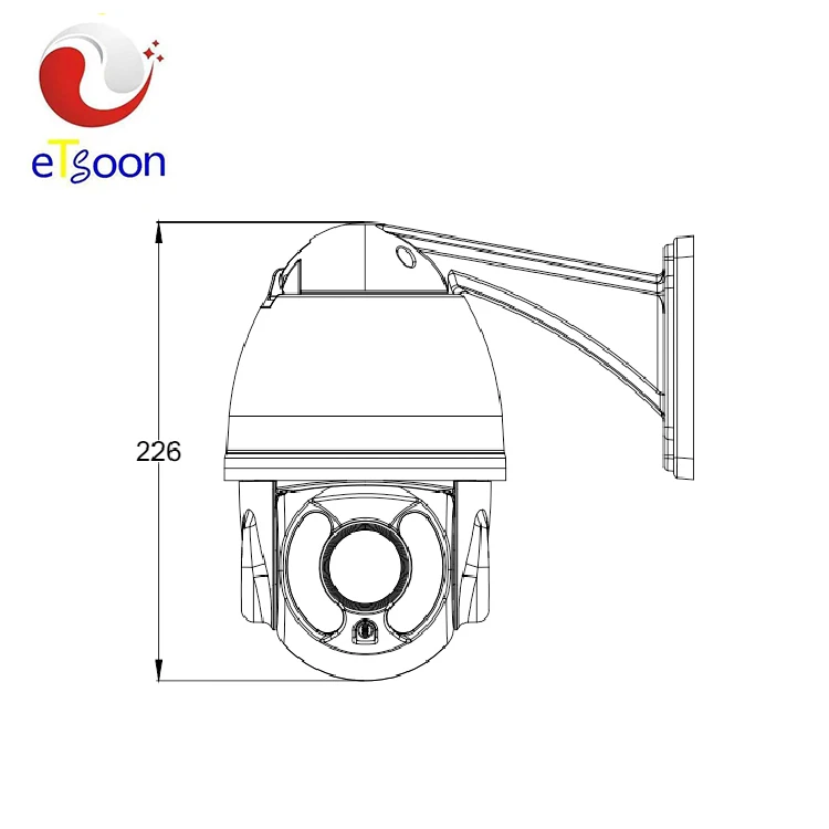 Wholesale outdoor full hd 10X 1080p 2mp IP IR laser PTZ security camera system ip cameras