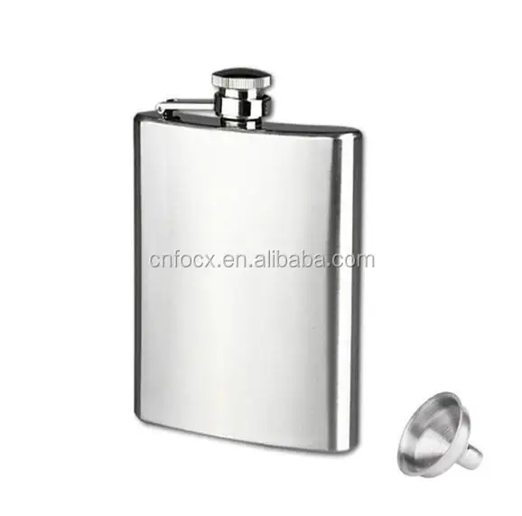 Карманная плоская фляжка из нержавеющей стали/бутылка для алкоголя, виски, ликера/Карманная бутылка для ликера из нержавеющей стали