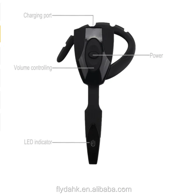 EX-01 Portable In-ear Wireless Sports Gaming Headset Earphone Handsfree with Mic for PS3 Smartphone Tablet PC