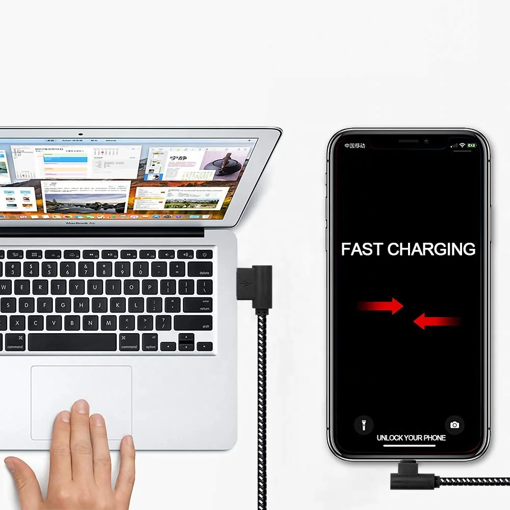 Free Shipping 1M USB Phone Cable Fast USB Charging Cables for iPhone 5 6 7 USB Data Cables