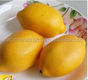 mini artificial decorative plastic lemons fruit and lemons
