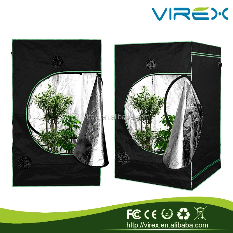 120x120x200 CM Virex Black Hydroponic Mylar 600D Indoor Garden Grow Tent
