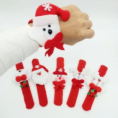 Christmas Promotional Wrist Decoration Toys Snowman Slap Bands