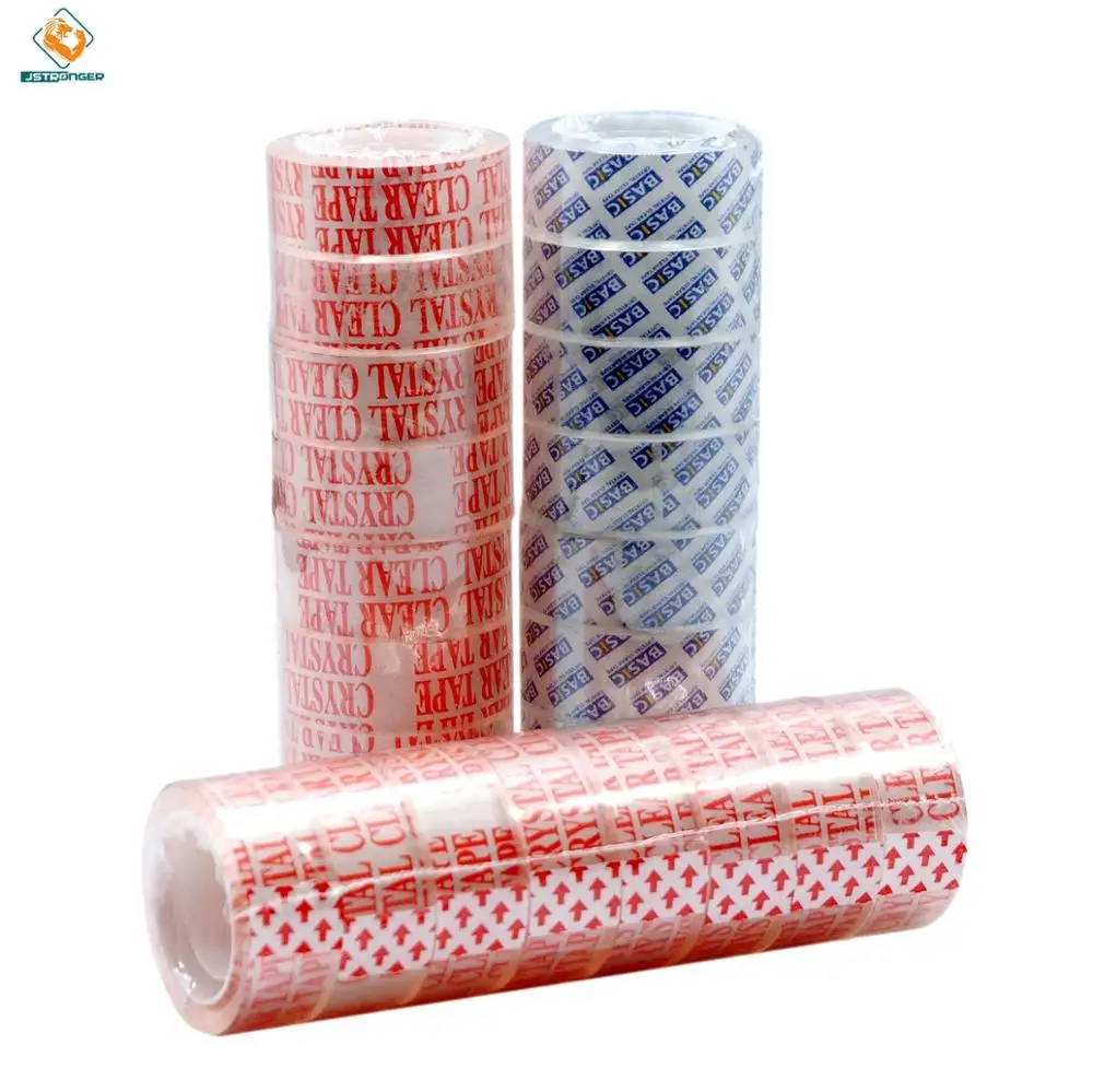 
High Adhesive Cheap Crystal clear stationery Bopp office stationary tape 