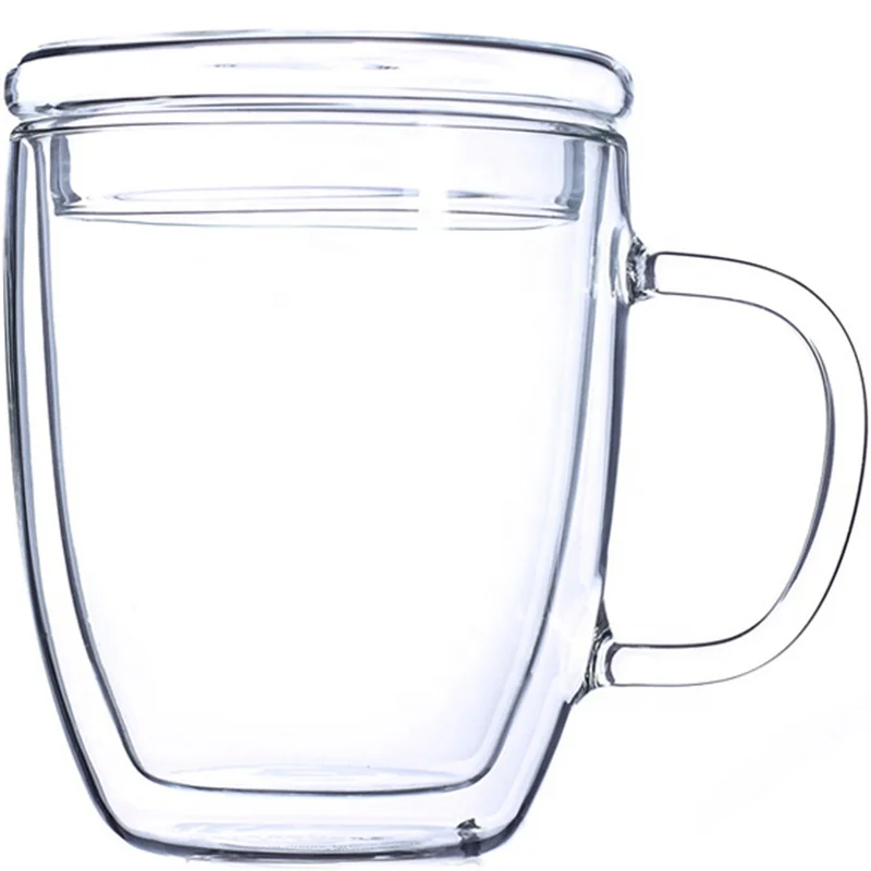 Прозрачные стеклянные чашки для эспрессо с двойными стенками