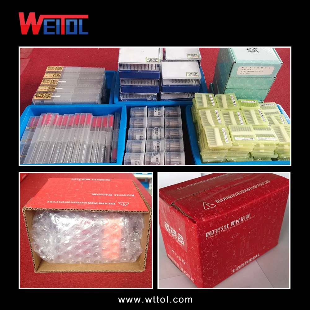 WeiTol cnc tool in milling cutter carving tools with single flute cnc machine tools for acrylic N Spiral Bit 3.175 mm series