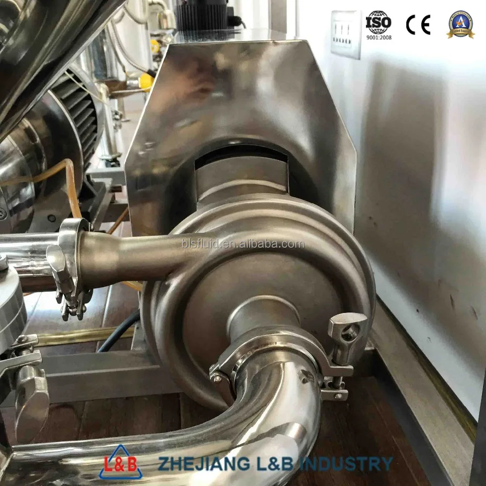 L&B food grade SUS water homogenizer mixer/ mixing machine used for milk powder with water mixing