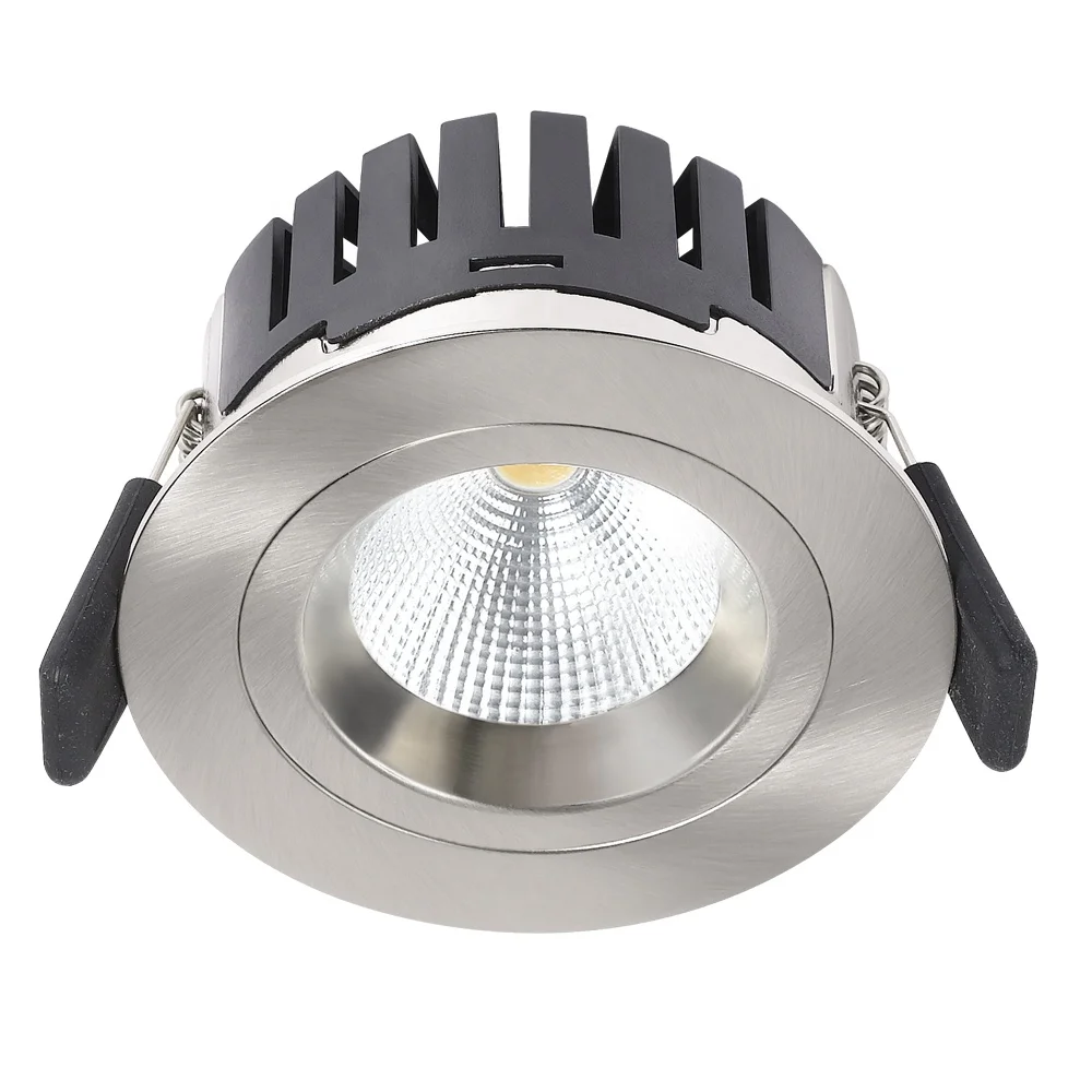 Flicker Free Anti Glare Led Down Light 360 Degree Adjustable Ip44 8W Dimmable Led Downlight Round Recessed Downlight