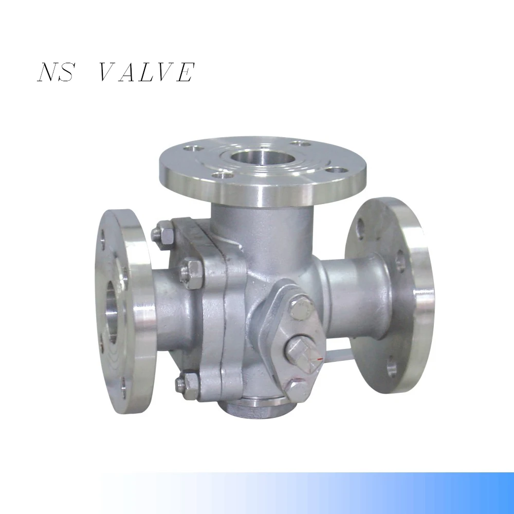 
WCB Three Way Floating Ball Valve 