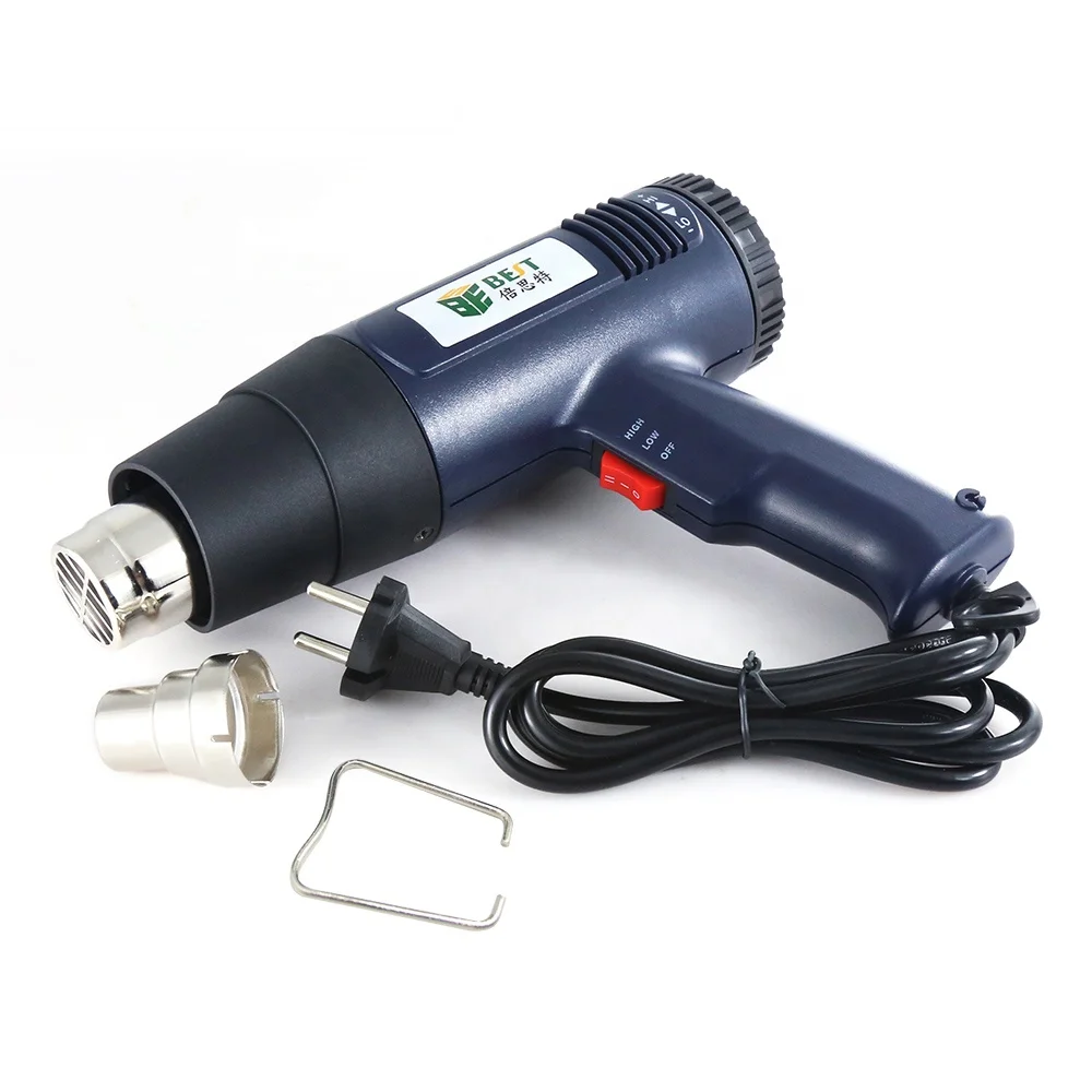 BST-8016 3A  Portable Hand Held Electronic Heat Gun 110/220V 1600W Power Adjustable Temperature Electric Power Tool Hot Air Gun