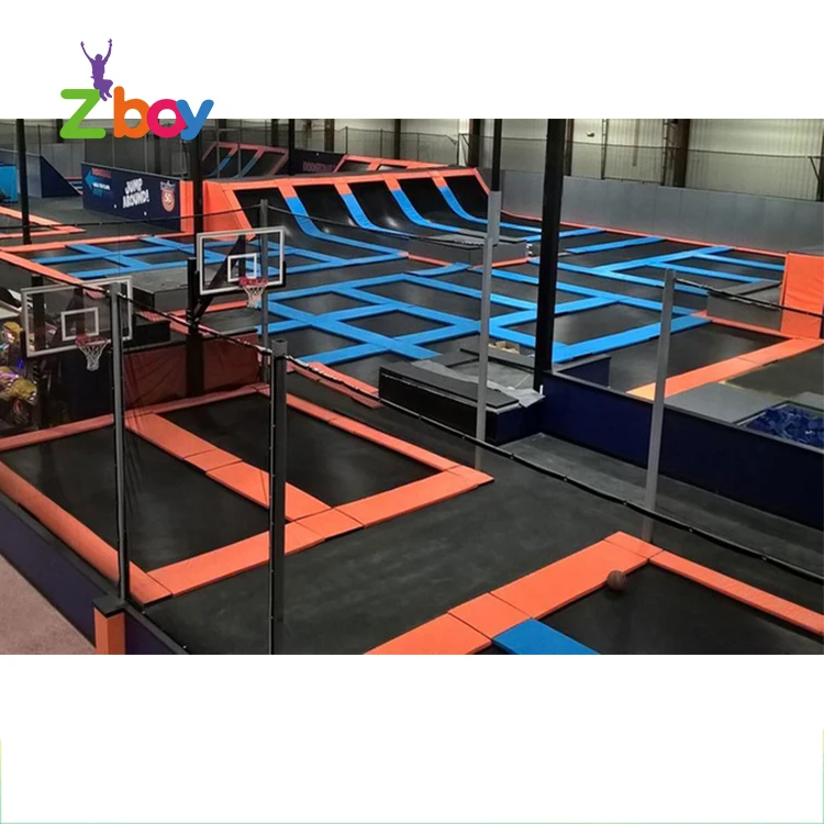 Customized High Quality commercial safety kids play  indoor trampoline parks
