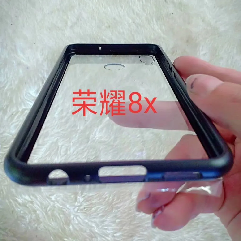 Магнитный металлический чехол 2019 для Huawei P Smart 2019, закаленное стекло, задняя Магнитная Крышка для P Smart 2019, металлический бампер