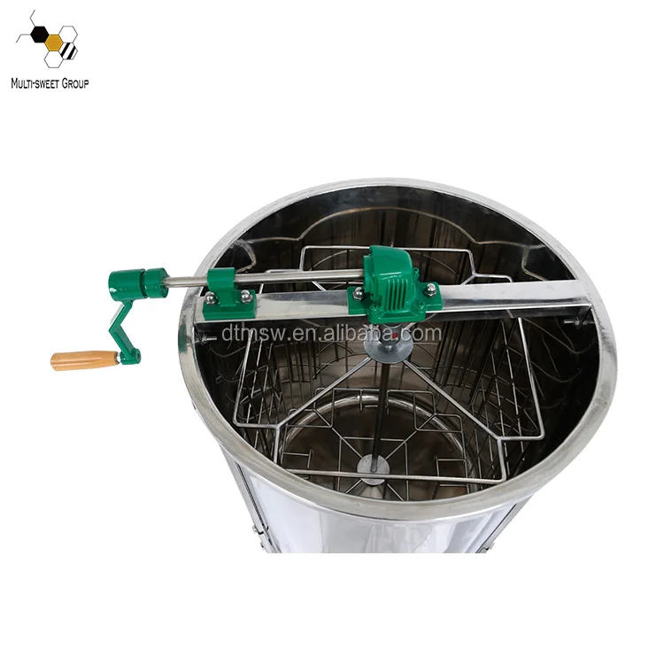 hand crank 4 frames manual honey extractor wisely used in beekeeping