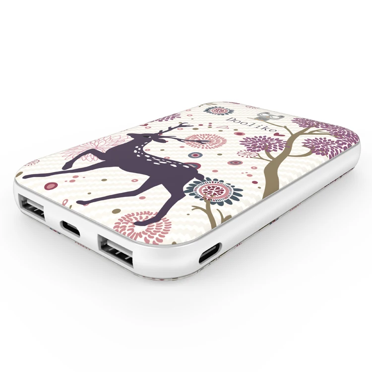 
Portable Cartoon Pattern Mobile Charger Power Bank Portable Charger Power Banks 10000mah Mobile Power Bank 