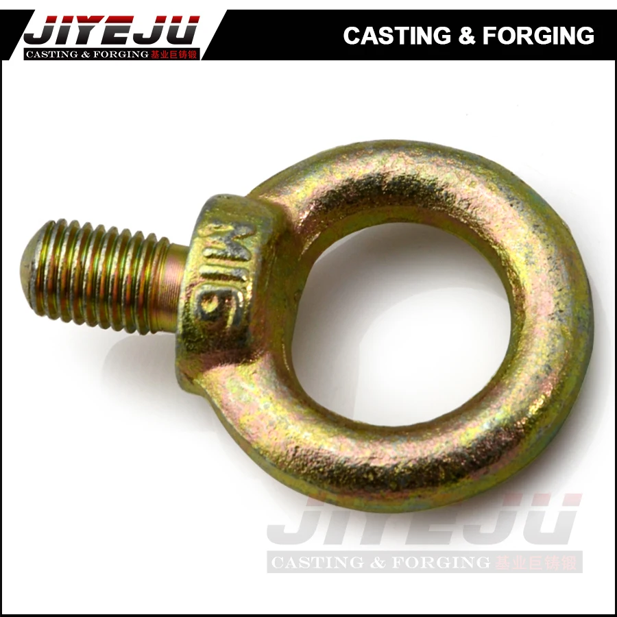Jis b 1168 M14 M16 M18 Galvanized Steel Forged Anchor Eye Bolts