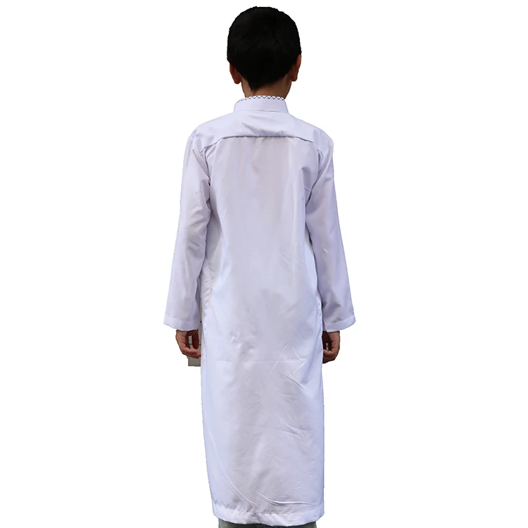 2020 Classic Traditional White Color  Boys  Thobe Jubba Arab Dress for 4 years to 18 years