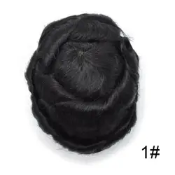 Drop Shipping Bleached Knots Mono Lace Pu Men Wig Natural Color Human Remy Hair Toupee For Men