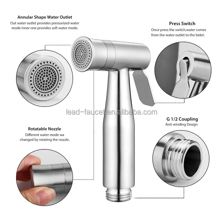 Smarter Fresh Faucet Bidet Sprayer for Toilet Warm Water Handheld Sprayer with Sink Hose Attachment for Bathroom