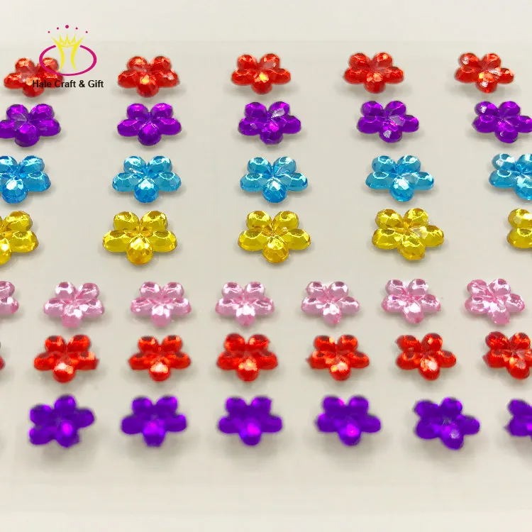Wholesale DIY Craft Sheet Acrylic Diamond Rhinestone Gem Self Adhesive Crystal Stickers