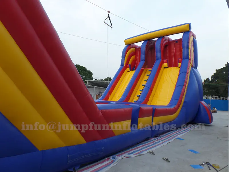 Good factory Amazing sports Adult Inflatable Zip line,Large Inflatable Slide for adults 2017 High Quality Amusement Park cheap