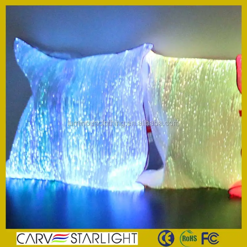 Мода волоконно-оптический светятся в темноте из светодиодов свет подушку