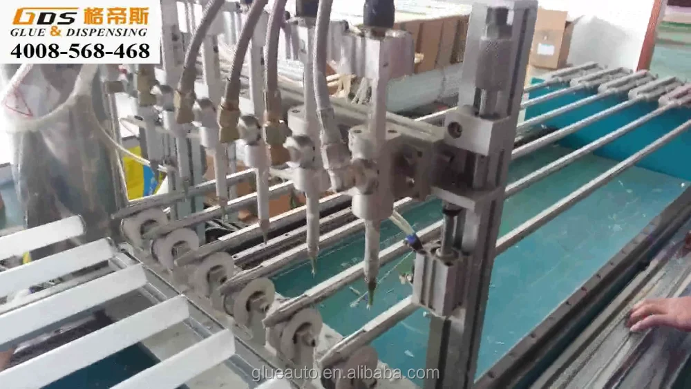 
T8 glass tube glue dispensing machine, automatic glue dispenser for T8 glass tube, 400pcs/h capacity 