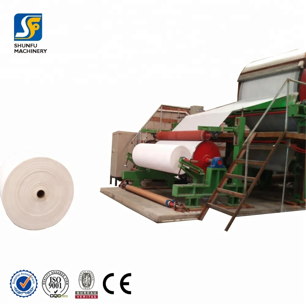 Tissue paper mill machinery small toilet paper making machine 787mm with capacity of 0.8-1ton per day