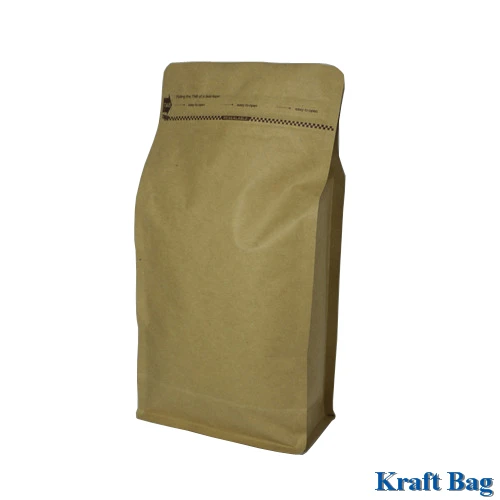 
Factory Price Food Grade Food Paper Bag Chia Seeds Kraft Paper Pouch Gravure Printing Zipper Top Accept 