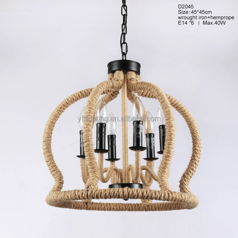 Loft Retro Chandelier Lights Industrial Iron Pendant Lighting Vintage Lamp American Country Retro Lamp with Edison Blubs Lights